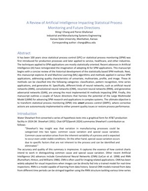 PDF Document Cover - AI Impact on Statistical Process Monitoring and Future Directions