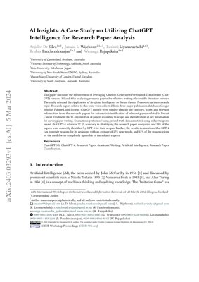 PDF Document Cover - AIInsights: A Case Study on Utilizing ChatGPT for Research Paper Analysis