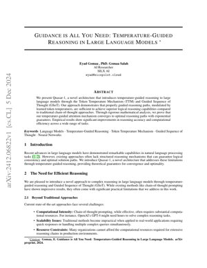 PDF Document Cover - Quasar-1: Temperature-Guided Reasoning in Large Language Models